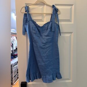 Reformation Blue linen Dress